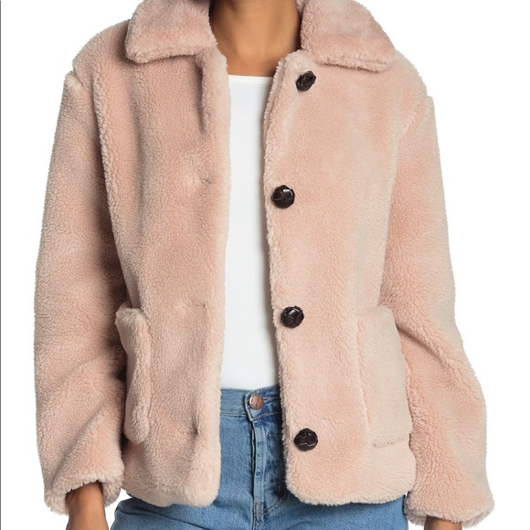 Philosophy Jackets & Blazers - NWT Philosophy Faux Teddy Bear Button Coat